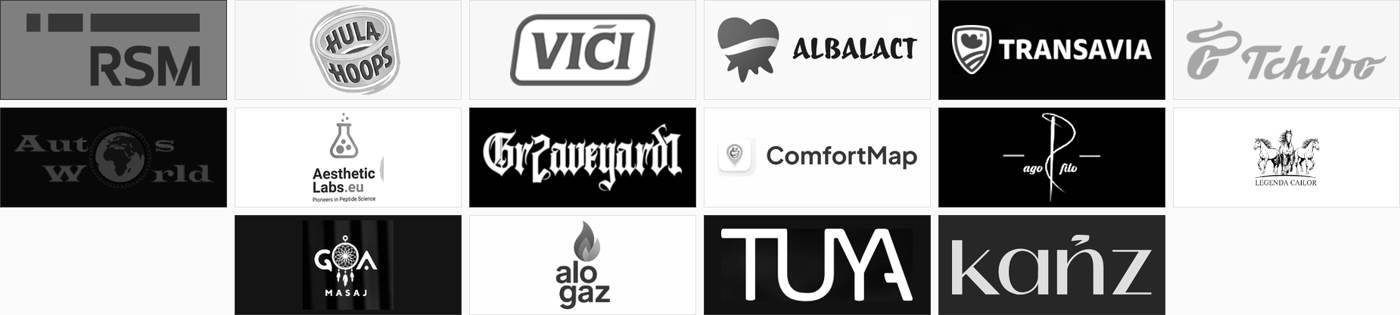 A collage of the studio's four lines of work: software, marketing, content, AI engineering.