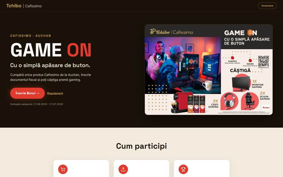Tchibo GAME ON — a campaign platform with receipt uploads and anti-fraud checks
